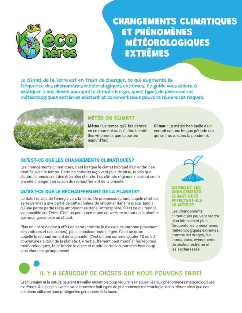 Changements Climatiques Et Phénomènes Météorologiques Extrêmes