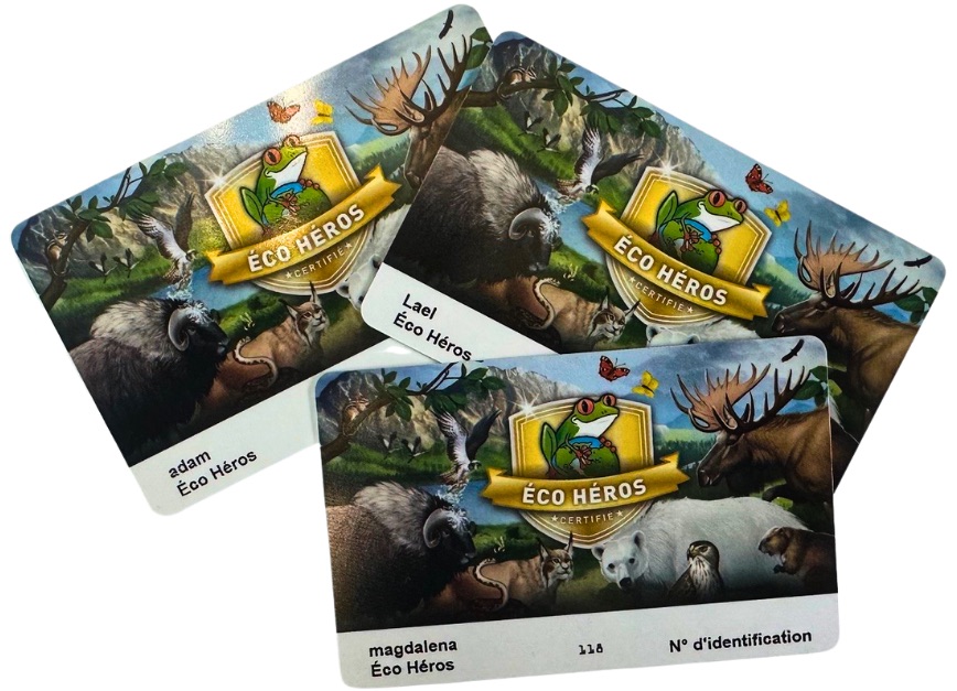 Cartes de membre Éco Héros